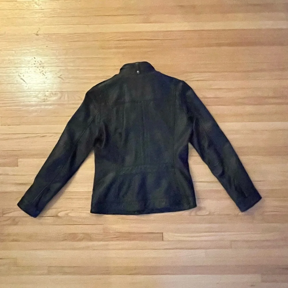 Vintage women’s medium Lucky Brand black leather jacket - Picture 4 of 4